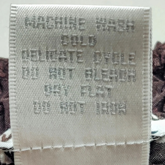 NICOLA Vintage Y2K Dark Brown Popcorn Crinkle Stretch Sleeveless Tank Top L - Picture 4 of 8